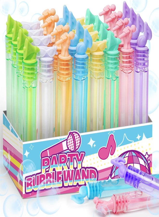 MAPIXO Taylor Music Party Decor Filler, Birthday Gift Box for Girls, 32 Pcs Mini Bubble Bulk Singer Bubble Toys, Party Favor Wand for Kid, Christmas Goody Bag Stuffers, Outdoor Game Supplies, Carnival Prizes - Image 1